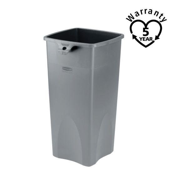 Rubbermaid Afvalcontainer Vierkant 87 Liter - Kleur naar Keuze - warranty