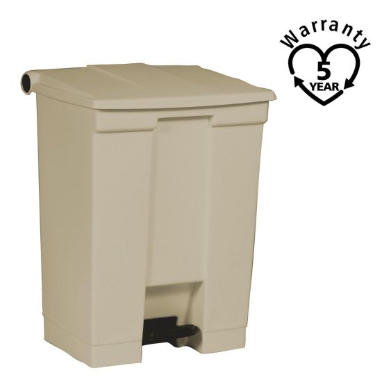 Rubbermaid Classic Pedaalcontainer 68 L - Kleur naar Keuze - warranty