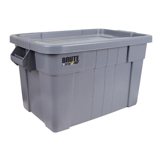 Rubbermaid Opbergbox met Deksel Grijs 75,5 Liter