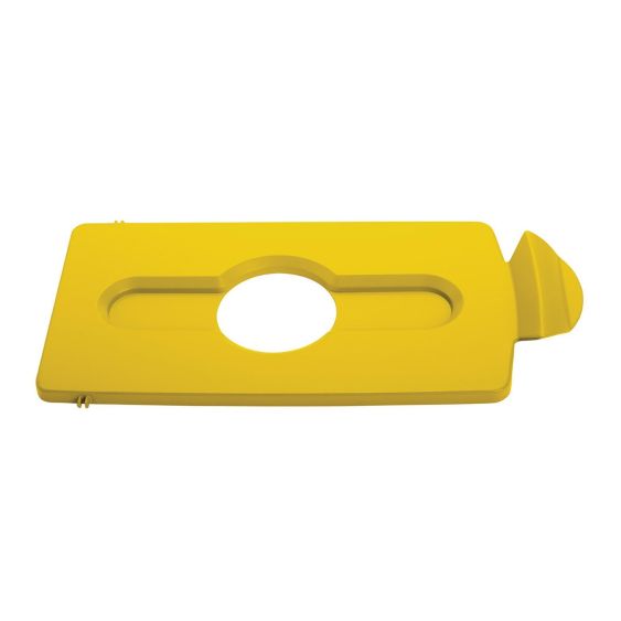 Rubbermaid Deksel Flessen/Blik Geel voor Recyclingstation 