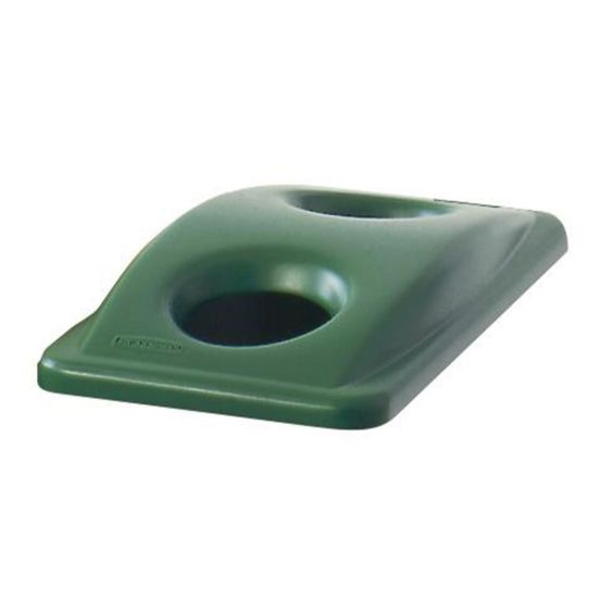 Rubbermaid Fles/Blik Deksel Groen - Slim Jim Container 60 en 87 L