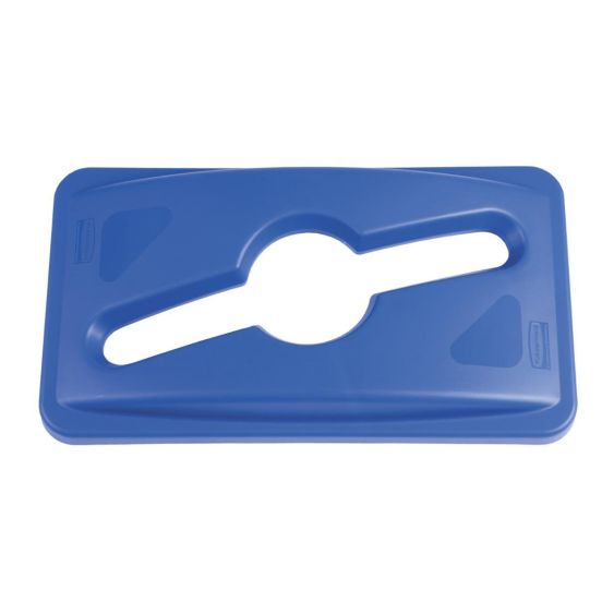 Rubbermaid Gecombineerd Deksel Blauw - Slim Jim Container 60 en 87 L