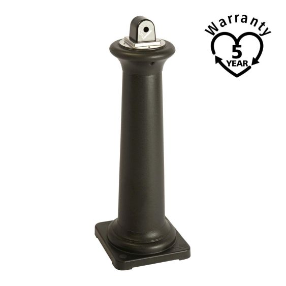 Rubbermaid Staande Asbak Tuscan Zwart met Stalen Binnenbak  - warranty