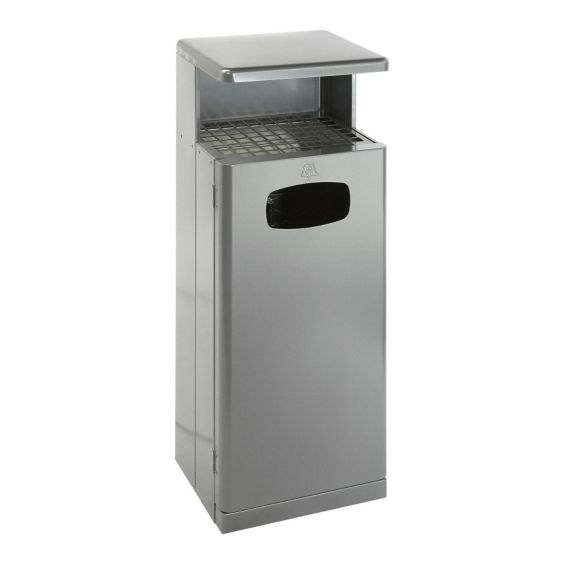 Buitenafvalbak DutchDesign met Afdak 55 Liter Grijs