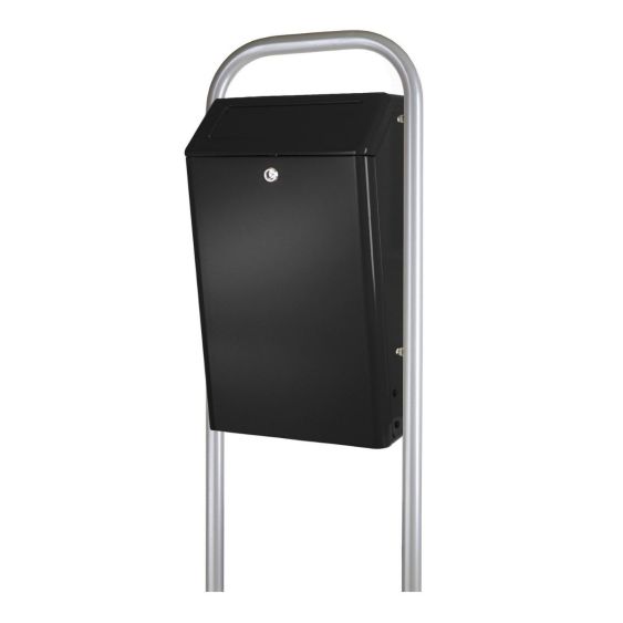 Buitenafvalbak DutchDesign met Klep 50 Liter Zwart