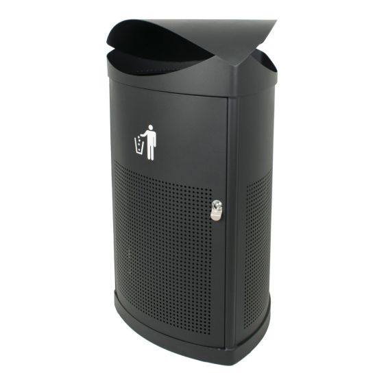 Driehoekige Buitenafvalbak 60 liter - Kleur naar keuze