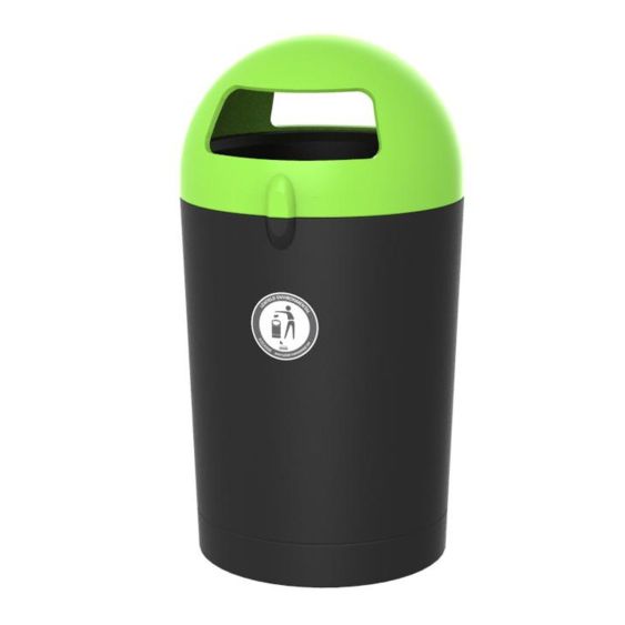 Buitenafvalbak Metro Dome 100 liter - Kleur naar keuze