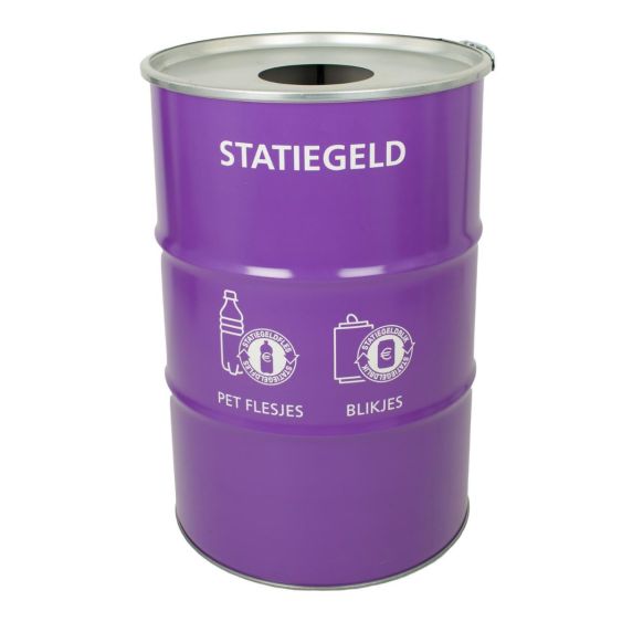 Afvalbak voor Statiegeld 200 liter paars