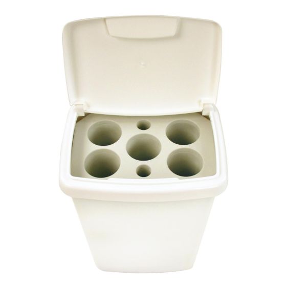 Bekerbak 5-gaats 50 liter wit