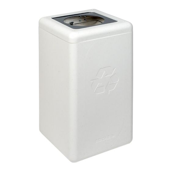 Afvalbak Circulair Waste 65 liter wit/grijs