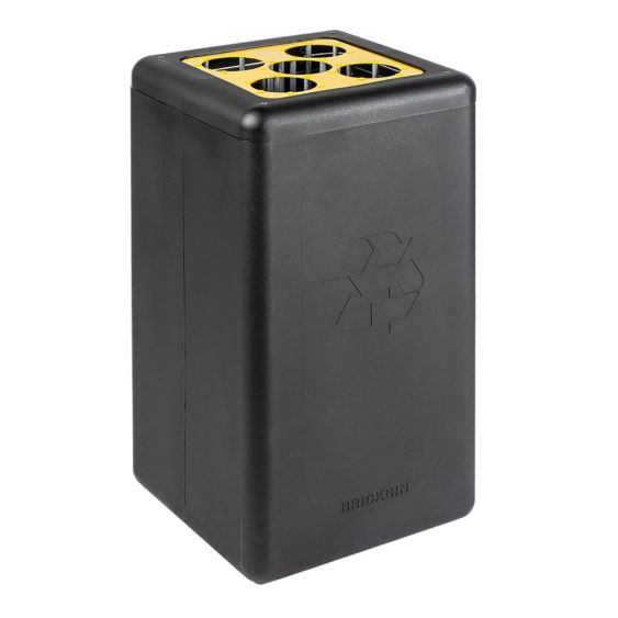 Bekerbak Circulair Cups 65 liter zwart/geel