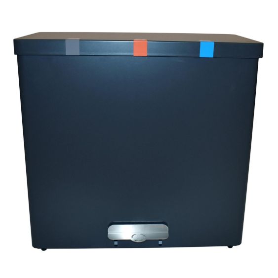 Pedaalemmer DutchDesign afvalscheiding 3x34 liter grafiet