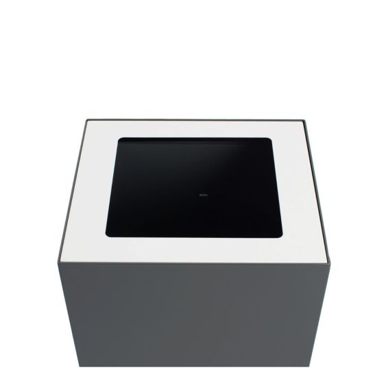 Top voor afvalbak modulair V-part 90 liter wit
