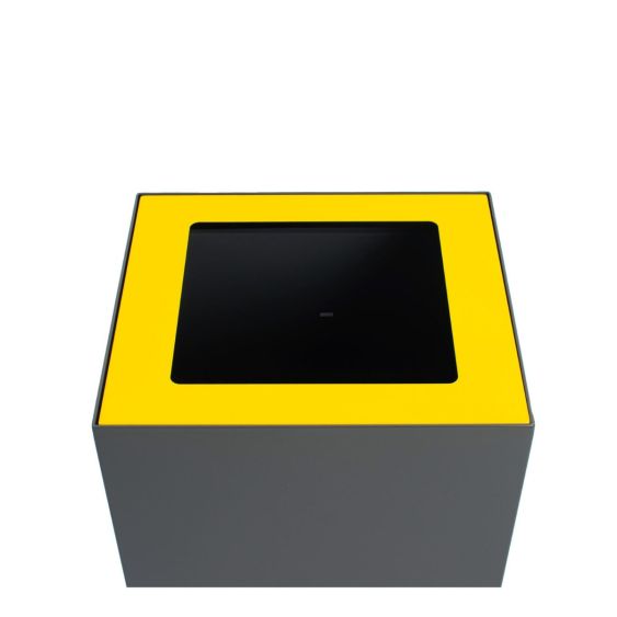 Top voor afvalbak modulair V-part 90 liter geel