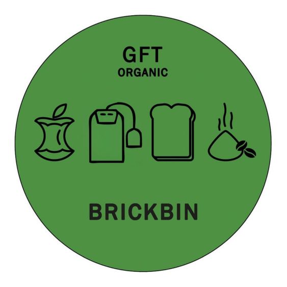 Afvalstroomsticker Forex GFT Groen