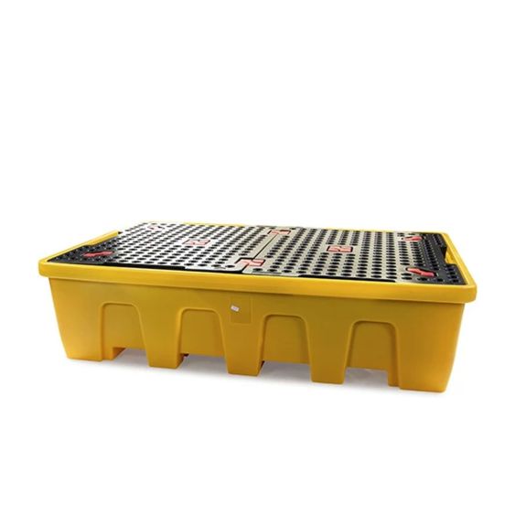 lekbak kunststof 1200 l voor IBC met rooster 2260 x 1465 x 575 mm