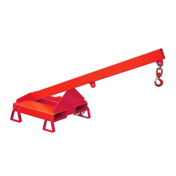 Kraanarm 25° voor Heftruck Bauer Rood 1600 mm 1000 kg