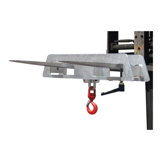 Hijsjuk voor Heftruck Bauer Verzinkt 2-Lepelopname 2500 kg