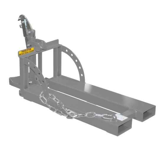 Vatenlifter voor Heftruck Bauer 60-Liter Vaten Grijs 100 kg