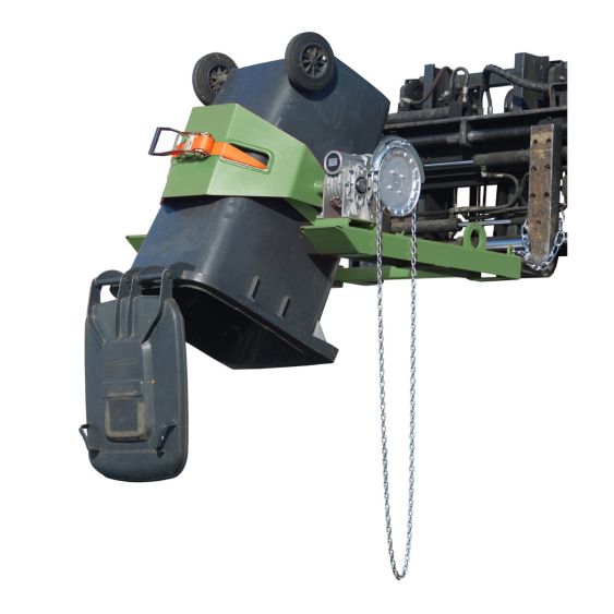 Vatenkantelaar Kettinglier voor Heftruck Bauer Groen 300 kg