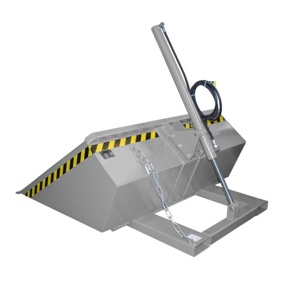 Schepbak voor Heftruck Hydraulisch Bauer Grijs 950 Liter - achterkant