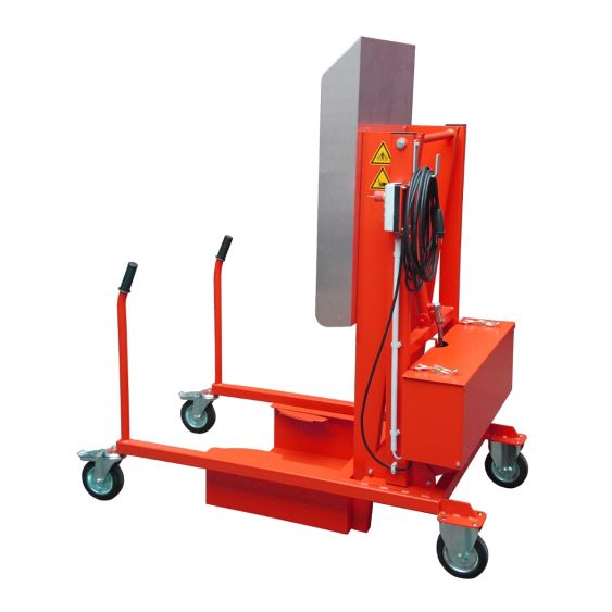 Afvalcontainer Kantelaar Elektrisch Bauer 230V Rood