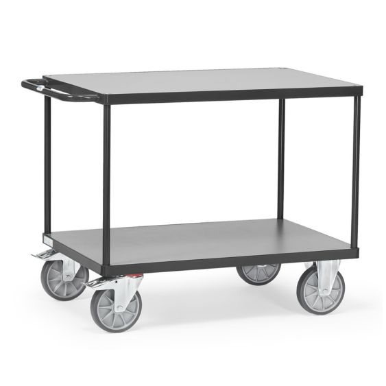 Tafelwagen 600 Kg 1200x800 mm 2 Etages Grijs
