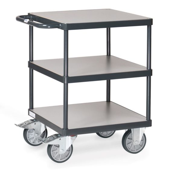 Tafelwagen 500 Kg 600x600 mm 3 Etages Grijs