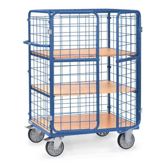 Etagewagen met Vleugeldeuren 600 Kg 1200x800mm 3 Etages