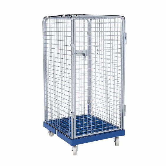 Rolcontainer ADB 1350 Kunststof 5-zijdig met Deur