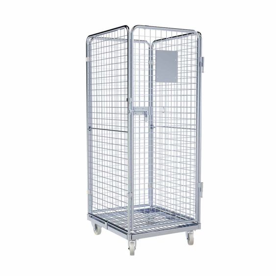 Rolcontainer ADB 1600 metaal 4-zijdig met Deur