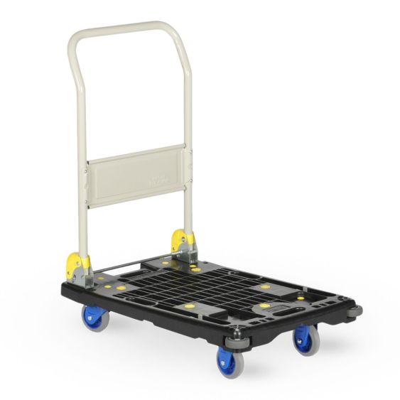 Plateauwagen inklapbaar Prestar kunststof 200 kg 670x490 mm