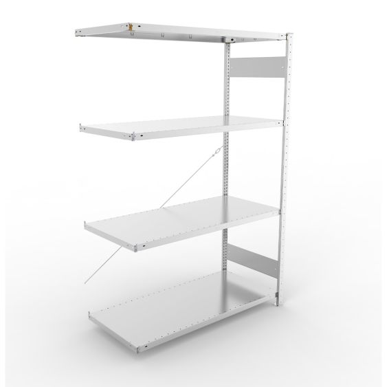 Legbordstelling META 230 kg Aanbouwsectie 200x130x60 cm - 4