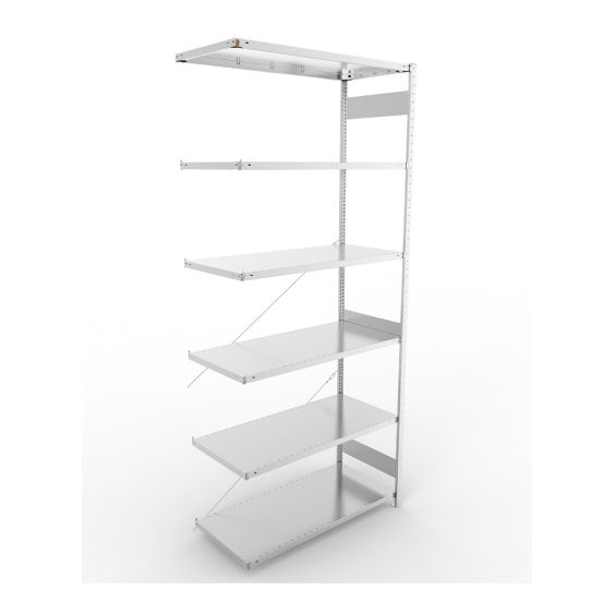 Legbordstelling META 230 kg Aanbouwsectie 300x130x60 cm - 4