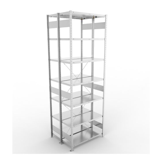 Legbordstelling Dubbel META 230 kg Basissectie 300x100x40 cm - 4