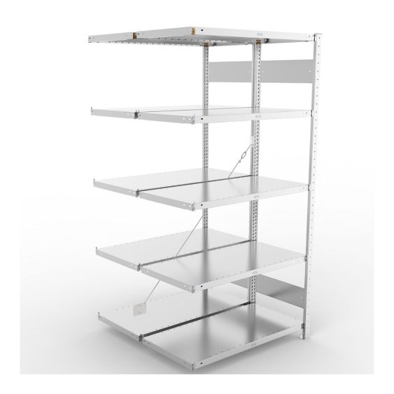 Legbordstelling Dubbel META 230 kg Aanbouwsectie 200x100x50 cm -4