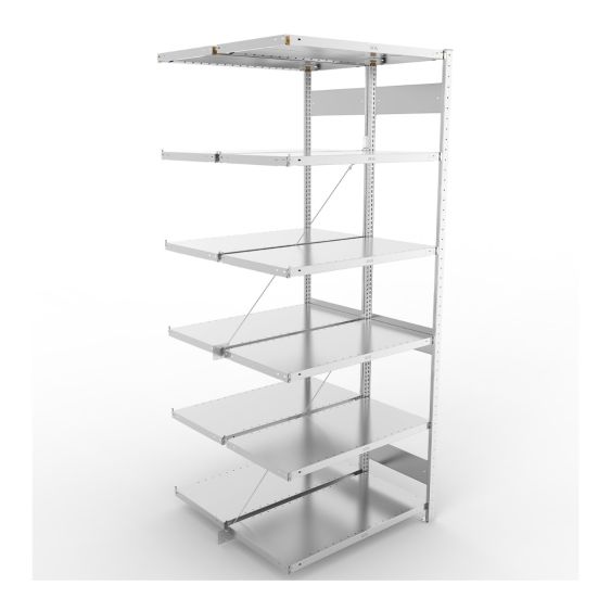 Legbordstelling Dubbel META 230 kg Aanbouwsectie 250x100x50 cm - 4