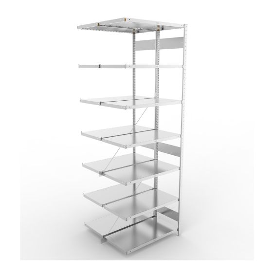 Legbordstelling Dubbel META 230 kg Aanbouwsectie 300x100x50 cm - 4