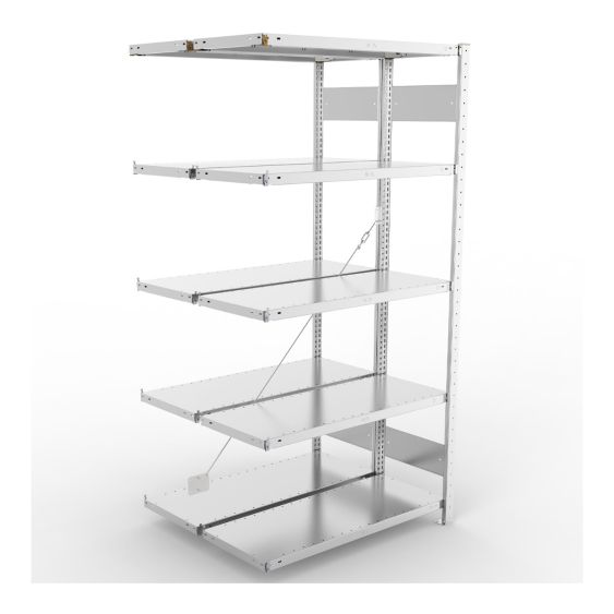 Legbordstelling Dubbel META 150 kg Basissectie 250x100x40 cm - 4