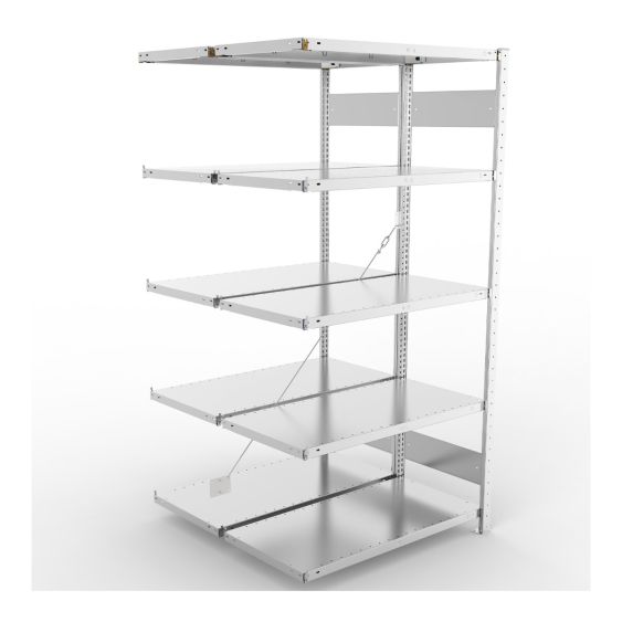 Legbordstelling Dubbel META 150 kg Aanbouwsectie 200x100x50 cm - 4