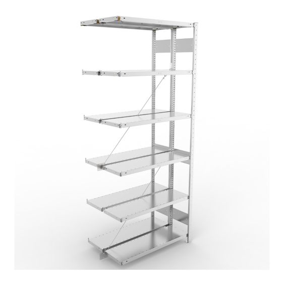 Legbordstelling Dubbel META 150 kg Aanbouwsectie 250x100x30 cm - 4