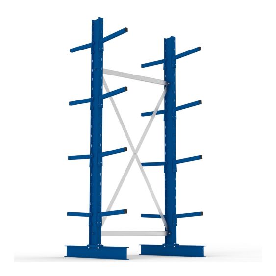 Draagarmstelling Dubbel META Licht Basis 250x100x40 cm