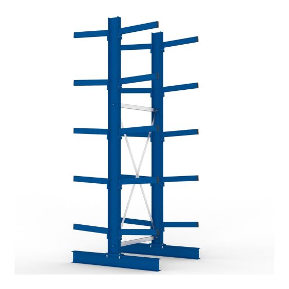 Draagarmstelling Dubbel META Zwaar Basis 300x100x50 cm