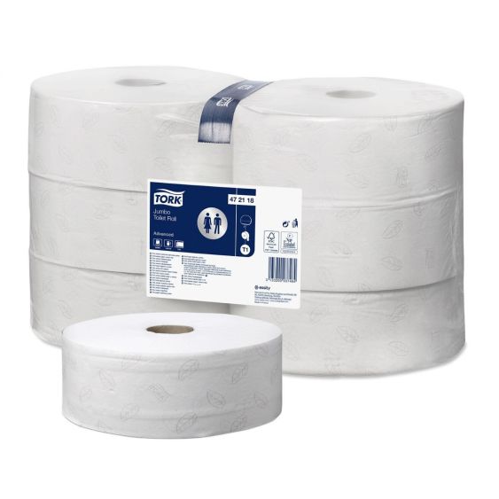 Tork Jumbo Toiletpapier Wit T1 - 6 rollen