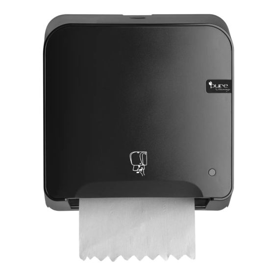 Handdoeklroldispenser Quartzline Mini Matic Tear & Go Zwart