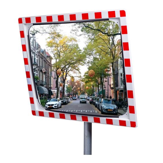 Verkeersspiegel Acryl Rood/Wit 1000x800 mm 90°