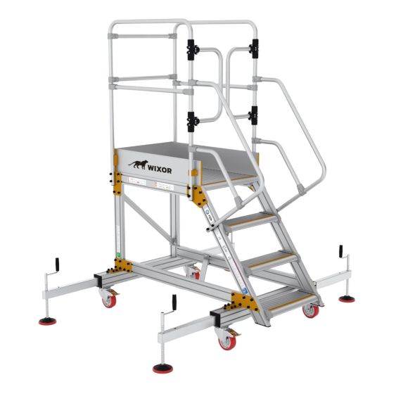 Wixor Industrieel Platform met Stabilisator - 4 treden