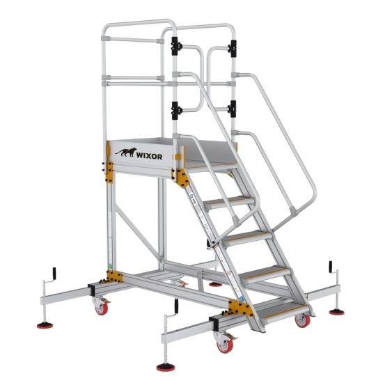 Wixor Industrieel Platform met Stabilisator - 5 treden