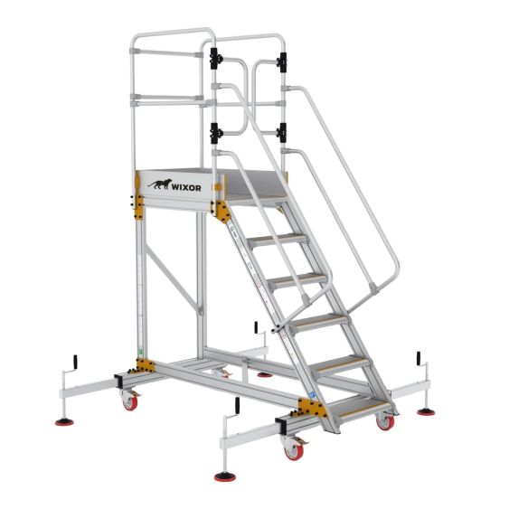 Wixor Industrieel Platform met Stabilisator - 7 treden