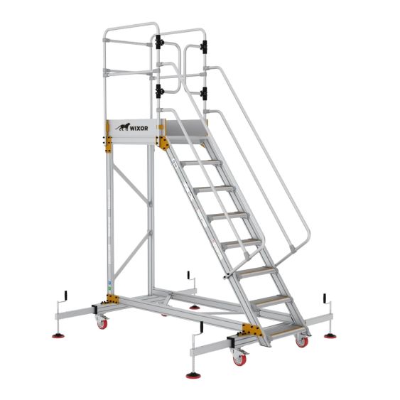 Wixor Industrieel Platform met Stabilisator - 8 treden